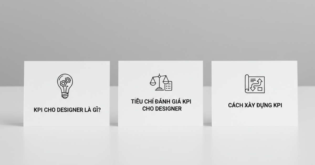 kpi cho designer là gì, tiêu chí đánh giá kpi cho designer, cách xây dựng kpi cho designer, các loại kpi cho designer, mẫu kpi cho designer