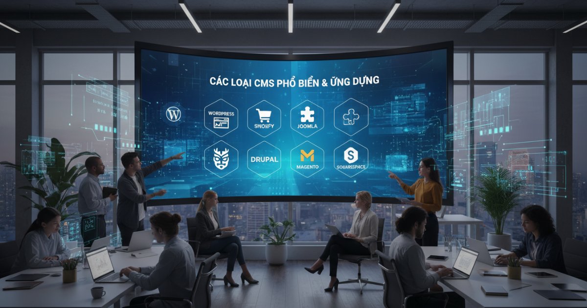 Các loại CMS phổ biến và ứng dụng