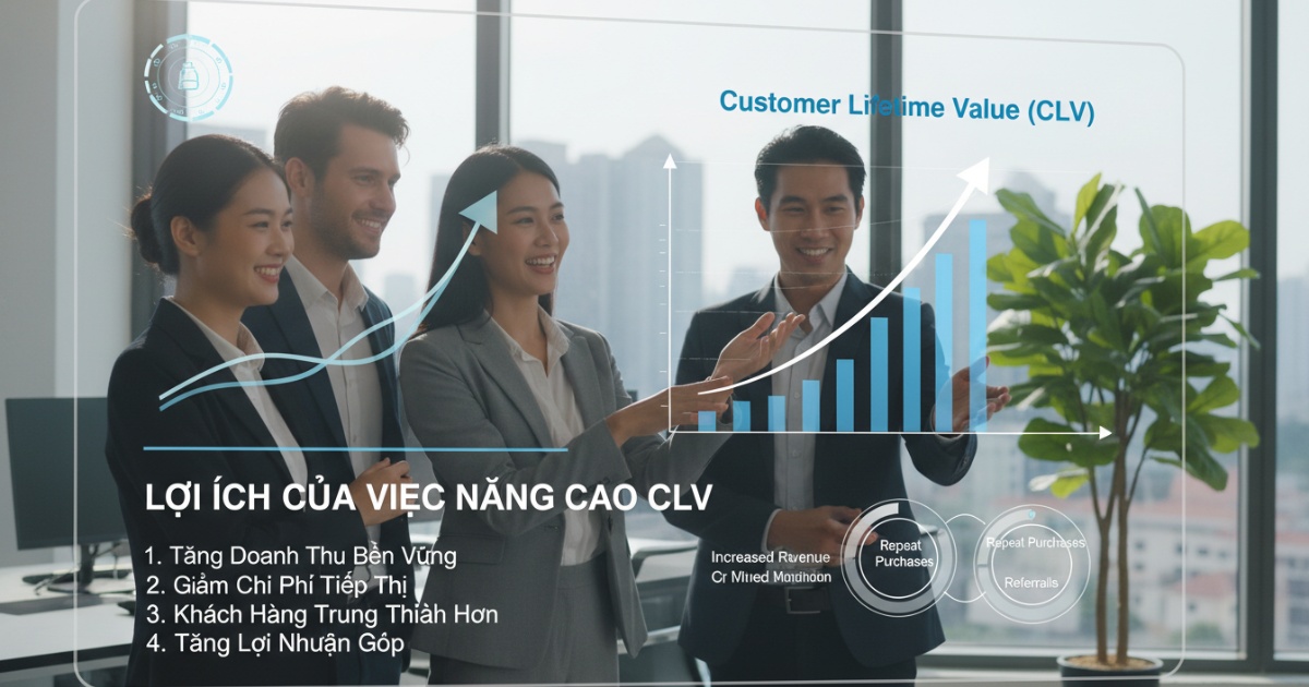 Lợi ích của việc nâng cao CLV trong kinh doanh