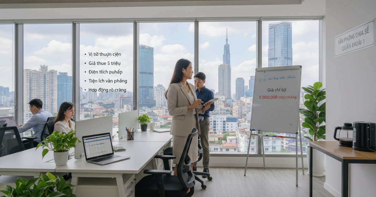 Những yếu tố quan trọng khi thuê văn phòng 5 triệu tại TP.HCM