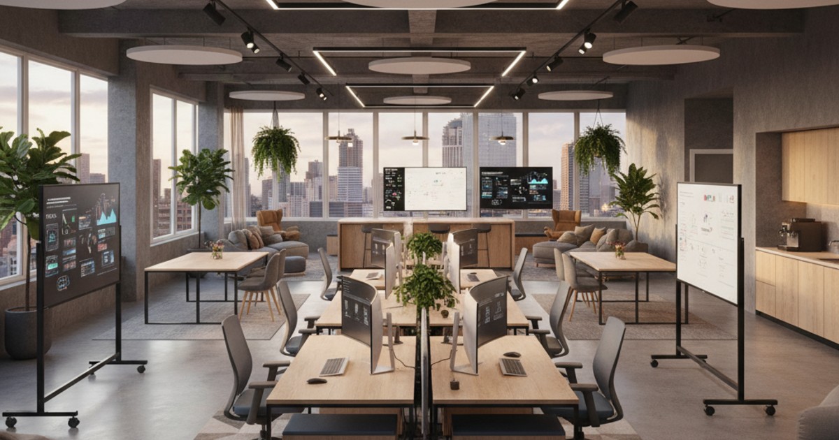 Không gian làm việc rộng rãi và linh hoạt