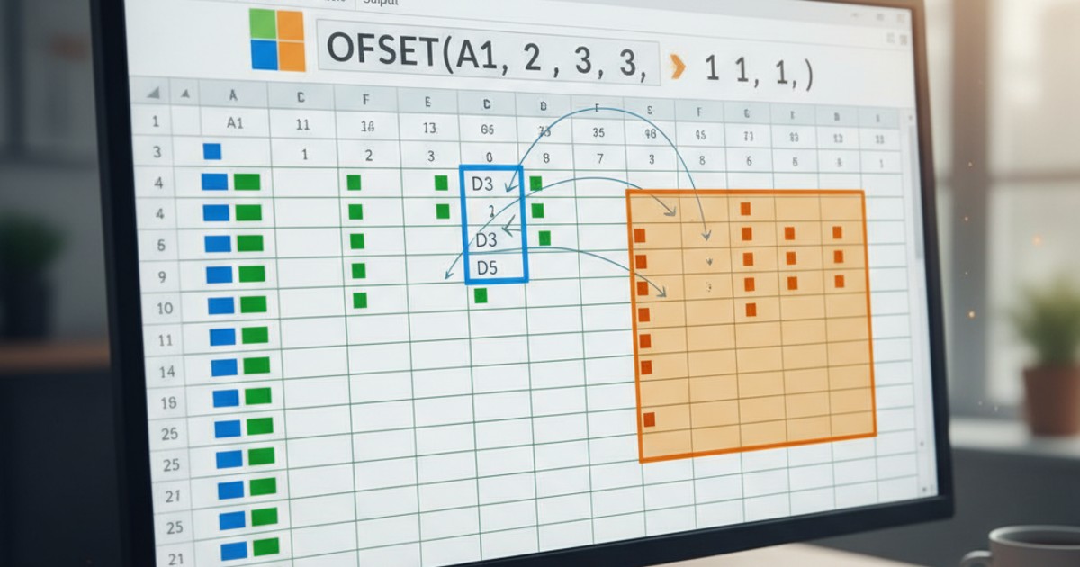 Tìm hiểu về hàm offset và vai trò trong bảng tính Excel