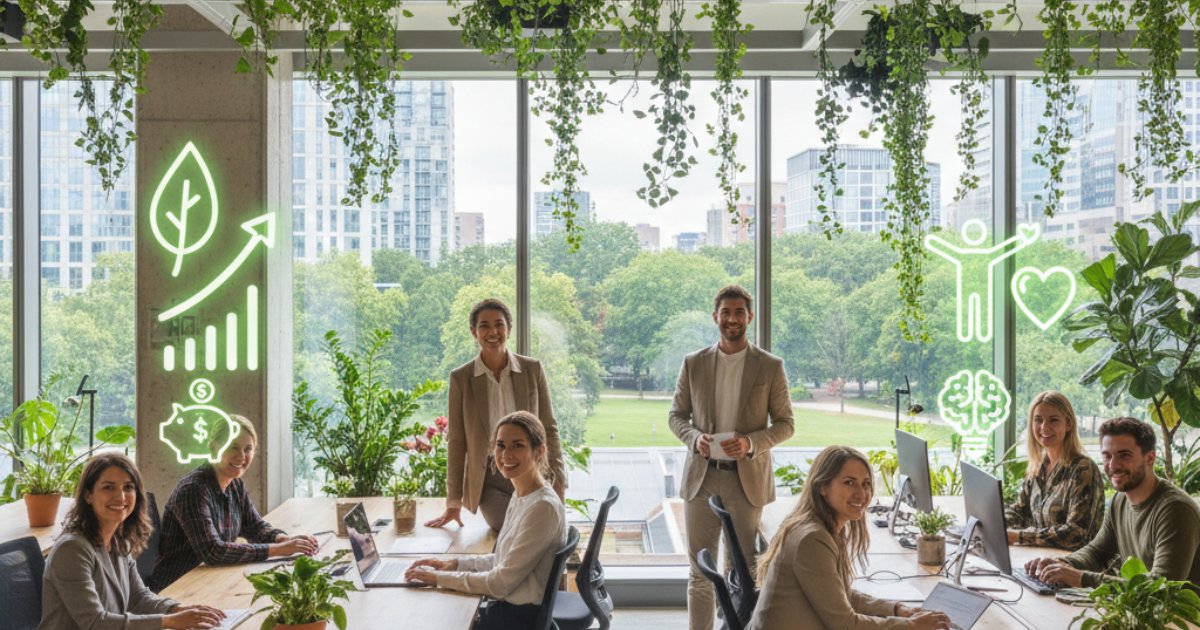 Lợi ích khi doanh nghiệp áp dụng tiêu chuẩn văn phòng xanh Lợi ích khi doanh nghiệp áp dụng tiêu chuẩn văn phòng xanh